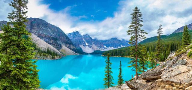 Mountains and Lake